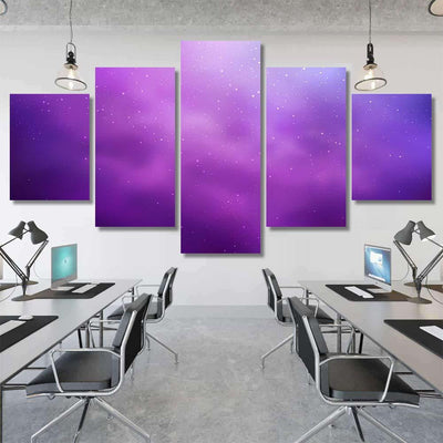 Light Purple Vector Template Space Stars Galaxy Sky and Space Multi Piece Panel Canvas Home Decor Housewarming Gift Ideas Poster Canvas Gallery Prints