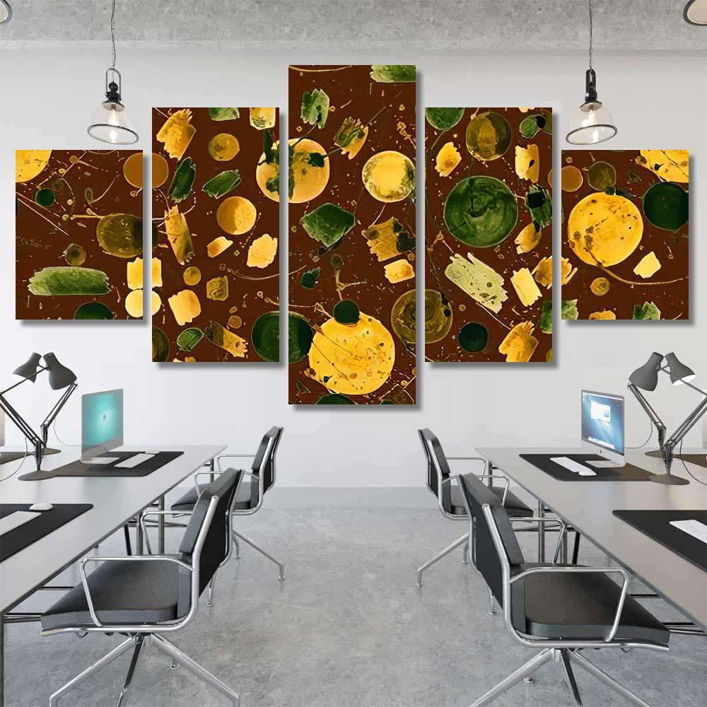 Hand Abstract Watercolor Galaxy Planets 11 Galaxy Sky and Space Multi Piece Panel Canvas Home Decor Housewarming Gift Ideas Poster Canvas Gallery Prints