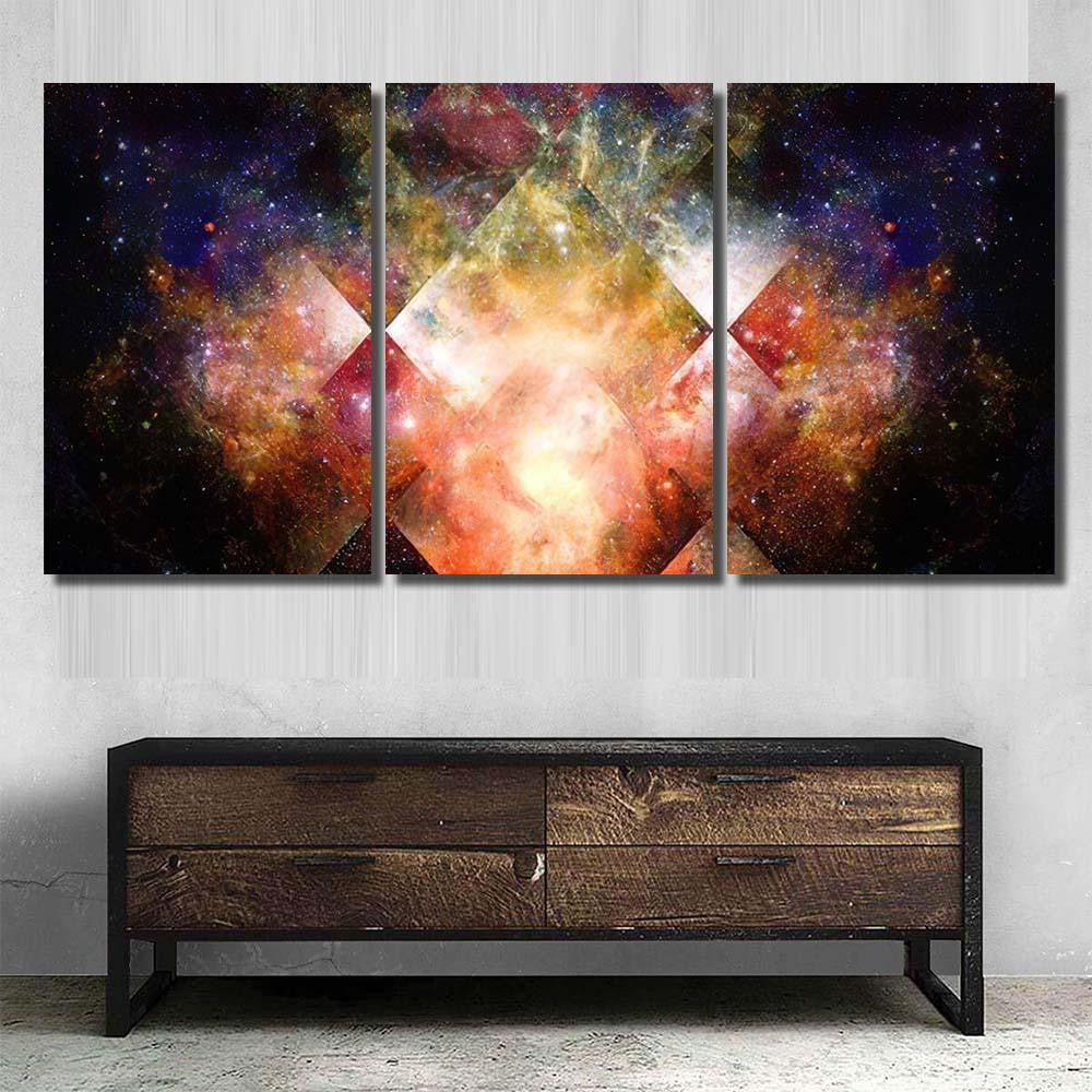 Nebula Stars Deep Space Mysterious Universe 1 Galaxy Sky and Space Multi Piece Panel Canvas Home Decor Housewarming Gift Ideas Poster Canvas Gallery Prints