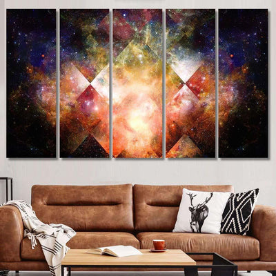 Nebula Stars Deep Space Mysterious Universe 1 Galaxy Sky and Space Multi Piece Panel Canvas Home Decor Housewarming Gift Ideas Poster Canvas Gallery Prints