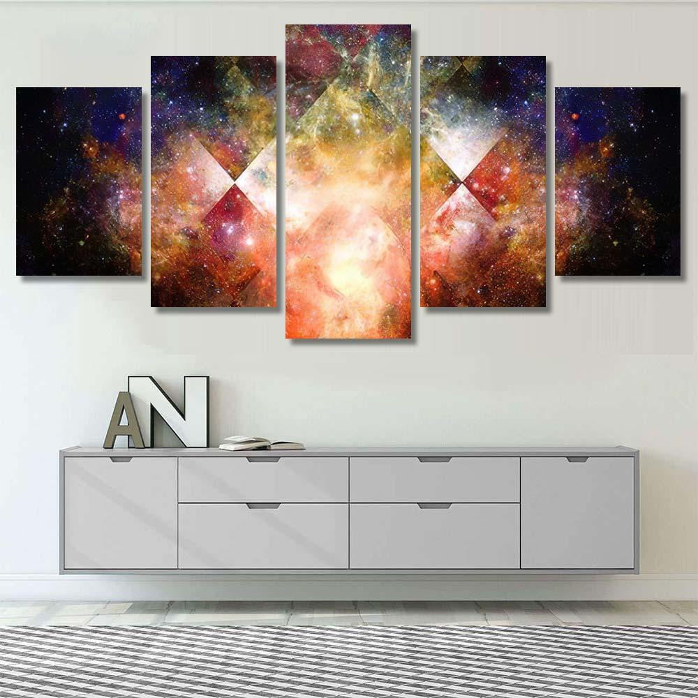 Nebula Stars Deep Space Mysterious Universe 1 Galaxy Sky and Space Multi Piece Panel Canvas Home Decor Housewarming Gift Ideas Poster Canvas Gallery Prints