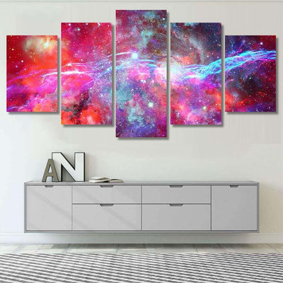 Nebula Stars Deep Space Elements This 2 Galaxy Sky and Space Multi Piece Panel Canvas Home Decor Housewarming Gift Ideas Poster Canvas Gallery Prints