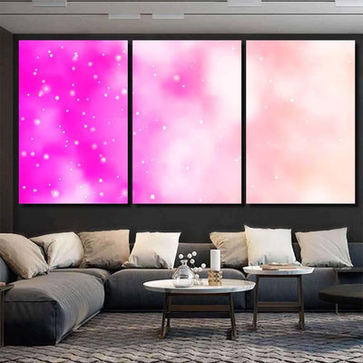 Light Pink Vector Background Small Big Galaxy Sky and Space Multi Piece Panel Canvas Home Decor Housewarming Gift Ideas Poster Canvas Gallery Prints