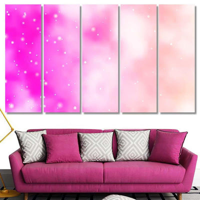 Light Pink Vector Background Small Big Galaxy Sky and Space Multi Piece Panel Canvas Home Decor Housewarming Gift Ideas Poster Canvas Gallery Prints