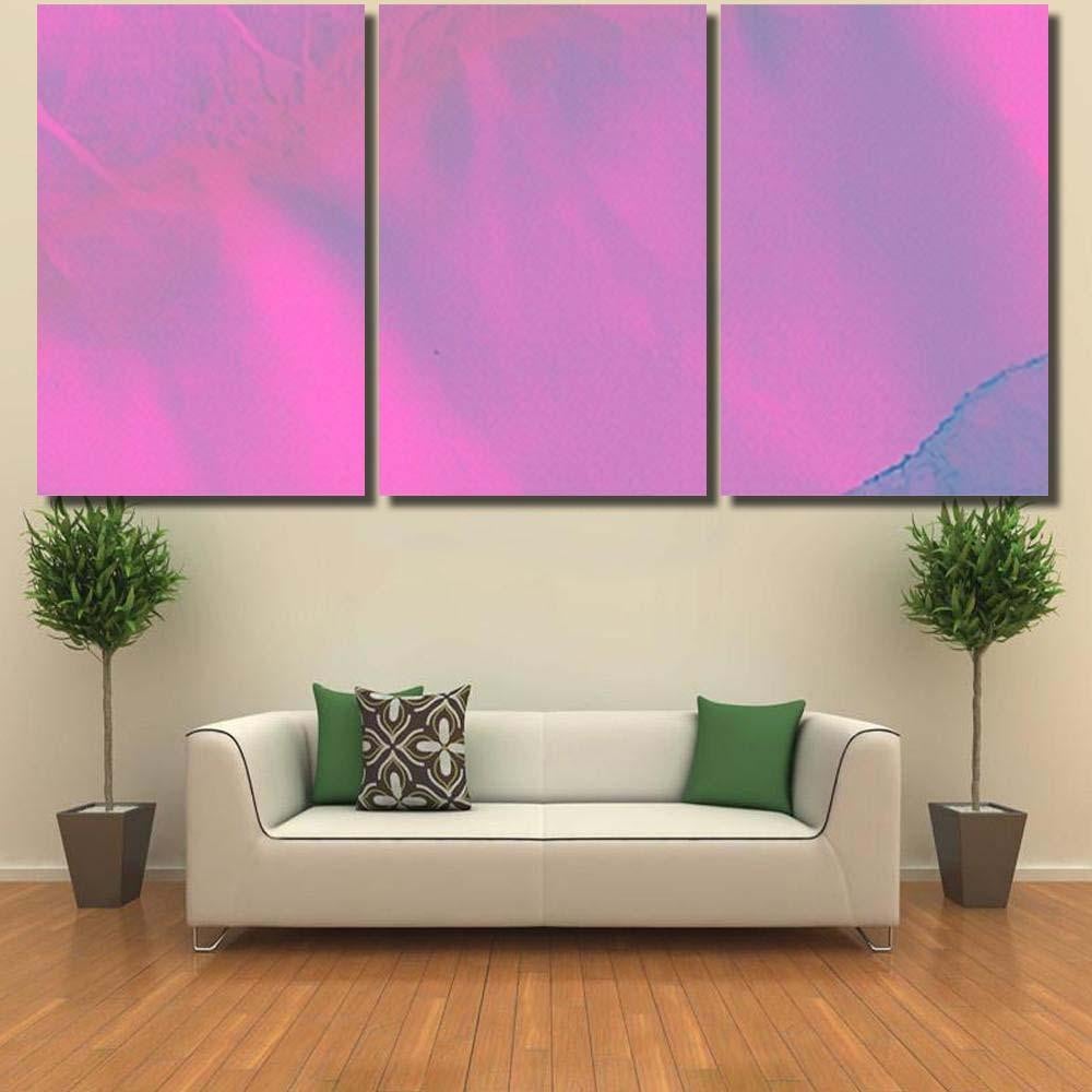 Neon Tie Dye Texture Blue Brush Galaxy Sky and Space Multi Piece Panel Canvas Home Decor Housewarming Gift Ideas Poster Canvas Gallery Prints