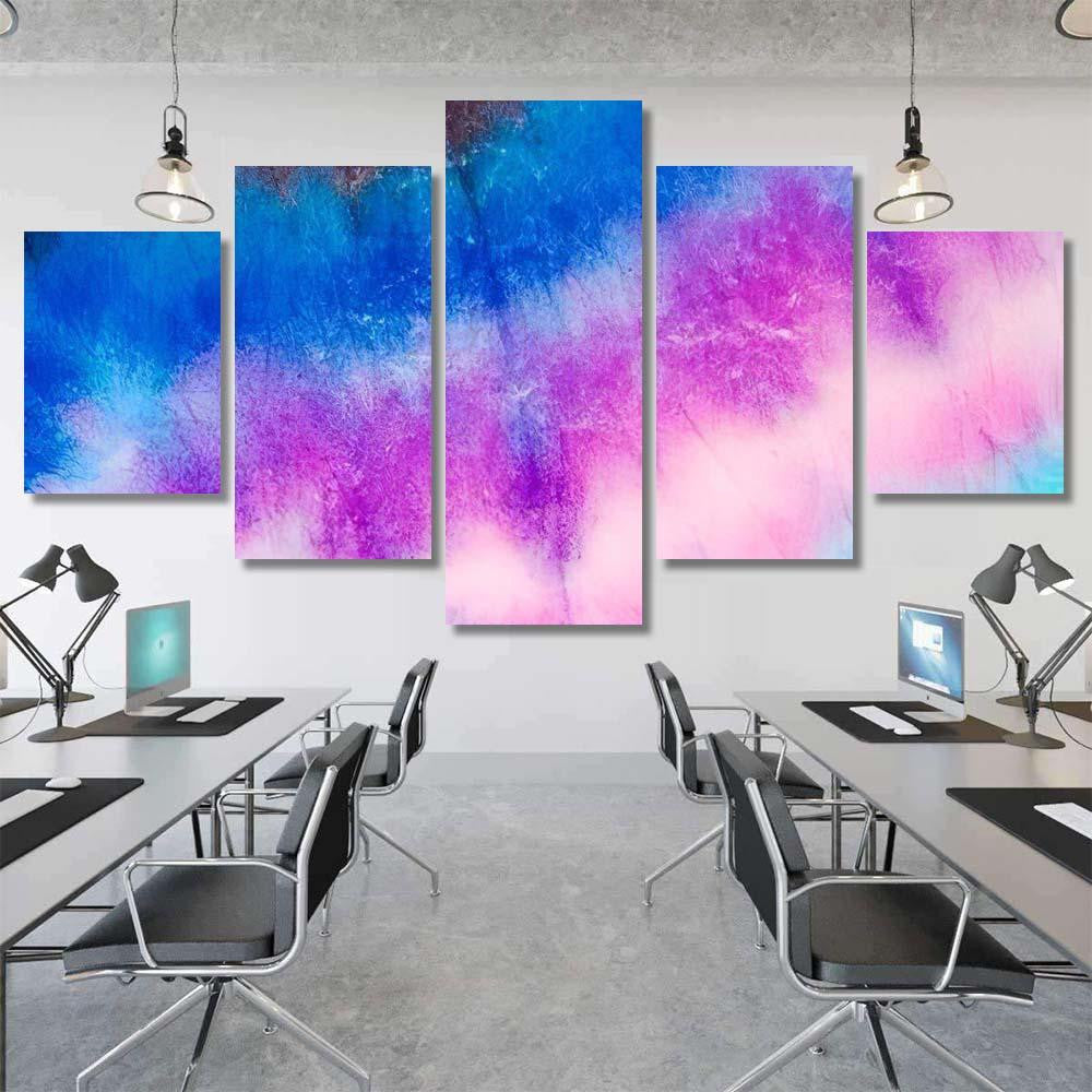Mineral Watercolor Beautiful Aquarelle Dirty Art Galaxy Sky and Space Multi Piece Panel Canvas Home Decor Housewarming Gift Ideas Poster Canvas Gallery Prints