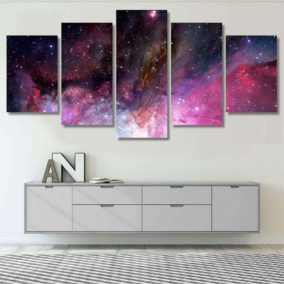 Infinite Space Background Nebulas Stars This 7 Galaxy Sky and Space Multi Piece Panel Canvas Home Decor Housewarming Gift Ideas Poster Canvas Gallery Prints