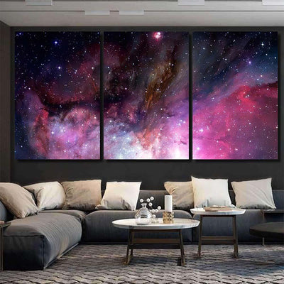 Infinite Space Background Nebulas Stars This 7 Galaxy Sky and Space Multi Piece Panel Canvas Home Decor Housewarming Gift Ideas Poster Canvas Gallery Prints