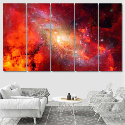 Starfield Stardust Nebula Space Galaxy Creative 1 Galaxy Sky and Space Multi Piece Panel Canvas Home Decor Housewarming Gift Ideas Poster Canvas Gallery Prints