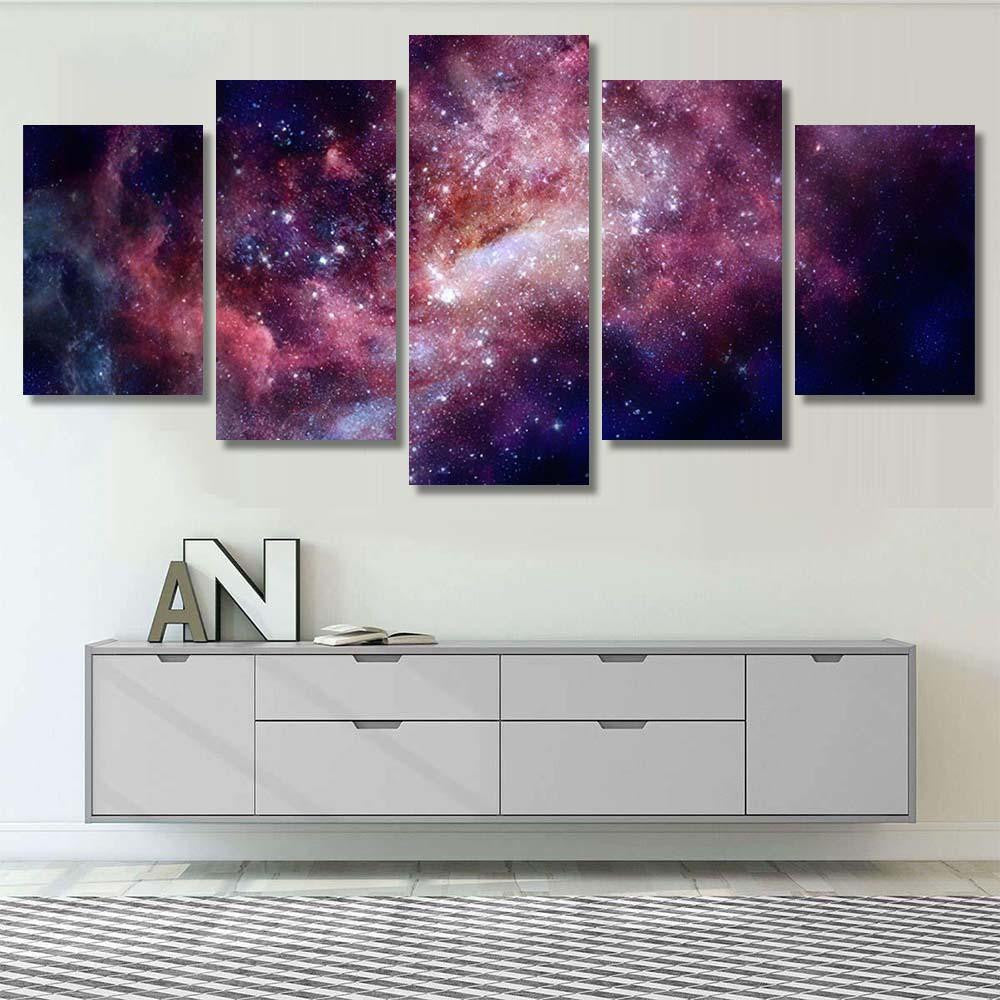 Nebula Galaxies Space Elements This Image 4 1 Galaxy Sky and Space Multi Piece Panel Canvas Home Decor Housewarming Gift Ideas Poster Canvas Gallery Prints
