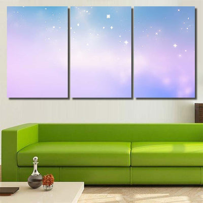 Shiny Winter Pastel Texture Galaxy Sky and Space Multi Piece Panel Canvas Home Decor Housewarming Gift Ideas Poster Canvas Gallery Prints