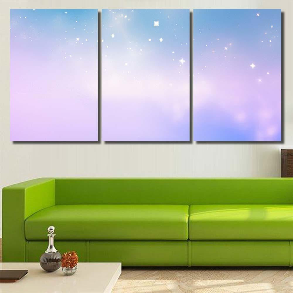 Shiny Winter Pastel Texture Galaxy Sky and Space Multi Piece Panel Canvas Home Decor Housewarming Gift Ideas Poster Canvas Gallery Prints