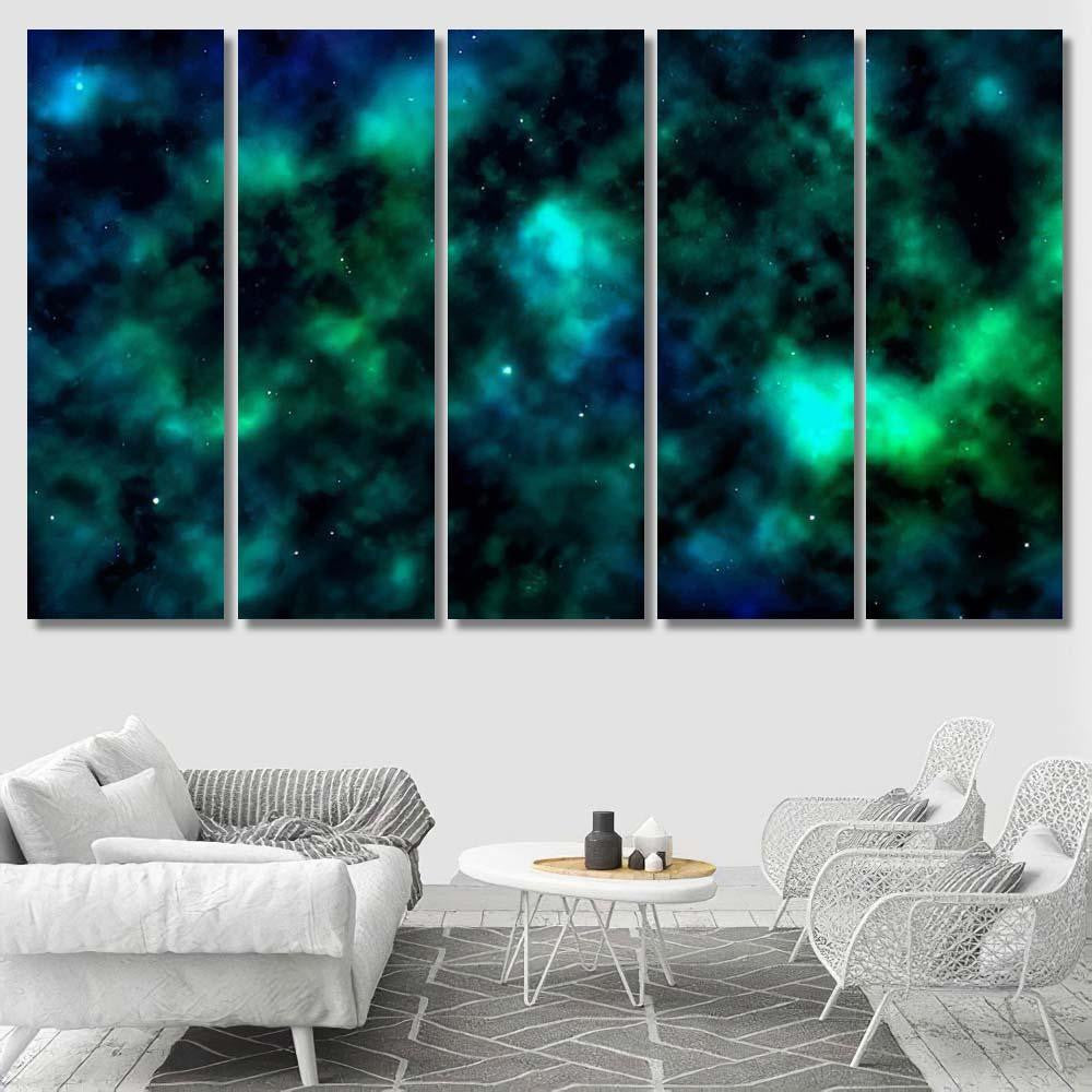 Space Background Fantastic Outer View Realistic 10  1 Galaxy Sky and Space Multi Piece Panel Canvas Home Decor Housewarming Gift Ideas Poster Canvas Gallery Prints
