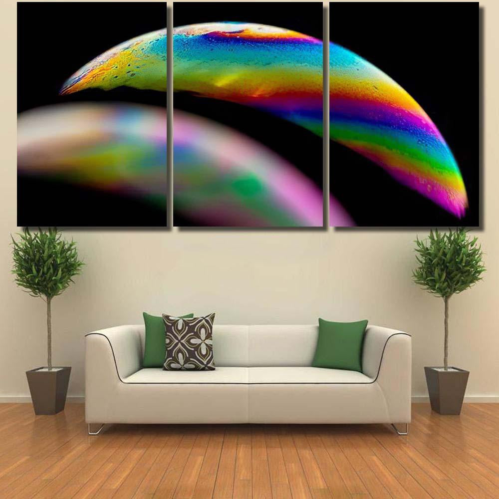 Psychedelic Abstract Planet Soap Bubble Light 12 Galaxy Sky and Space Multi Piece Panel Canvas Home Decor Housewarming Gift Ideas Poster Canvas Gallery Prints