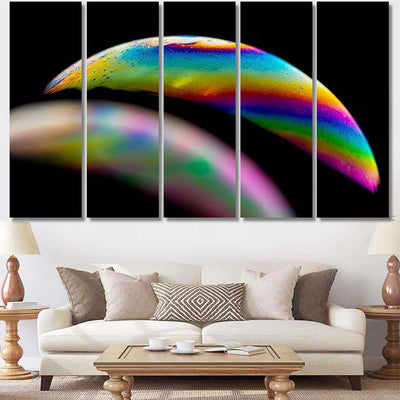 Psychedelic Abstract Planet Soap Bubble Light 12 Galaxy Sky and Space Multi Piece Panel Canvas Home Decor Housewarming Gift Ideas Poster Canvas Gallery Prints