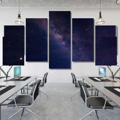 Milky Star Galaxy Sky and Space Multi Piece Panel Canvas Home Decor Housewarming Gift Ideas Poster Canvas Gallery Prints