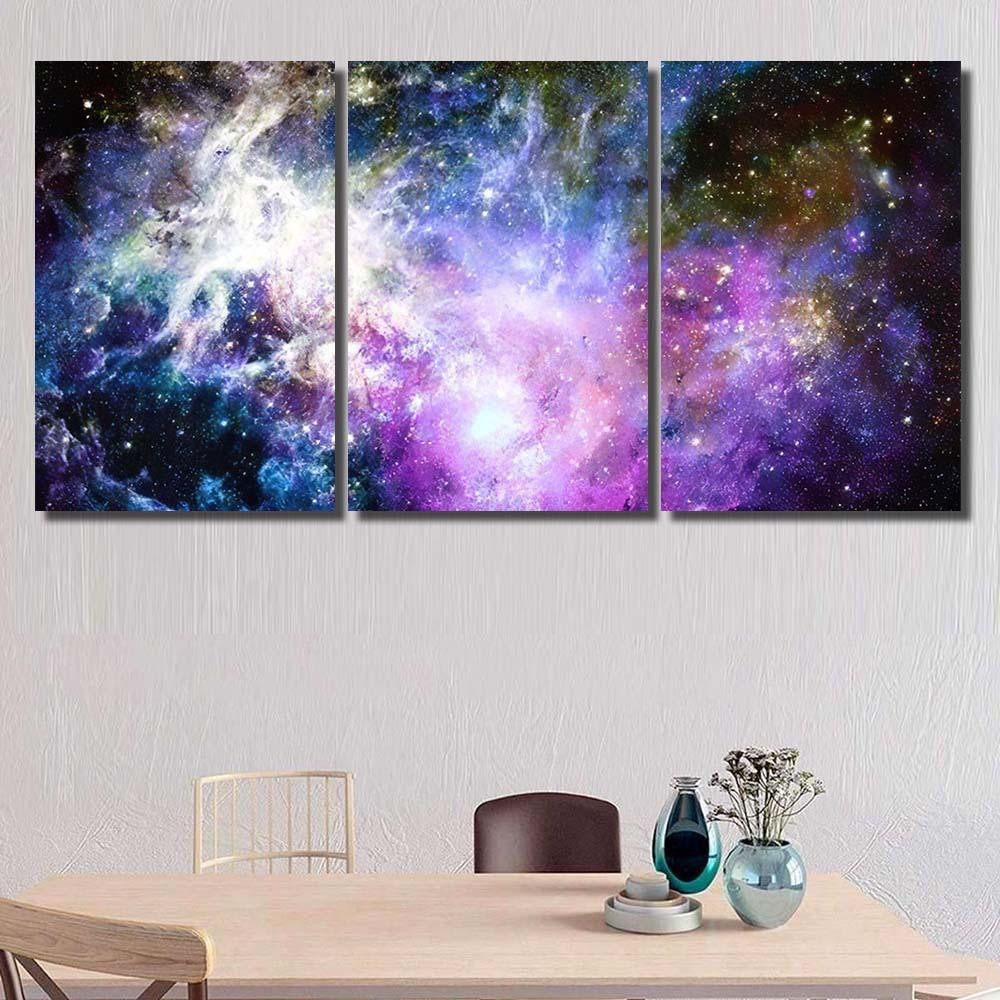 Nebula Space Cosmic Background Elements This Galaxy Sky and Space Multi Piece Panel Canvas Home Decor Housewarming Gift Ideas Poster Canvas Gallery Prints