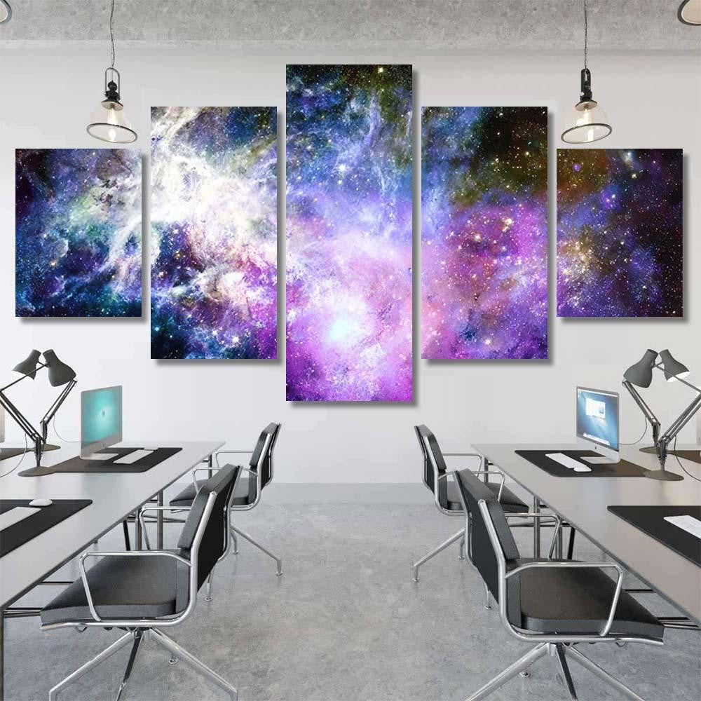 Nebula Space Cosmic Background Elements This Galaxy Sky and Space Multi Piece Panel Canvas Home Decor Housewarming Gift Ideas Poster Canvas Gallery Prints