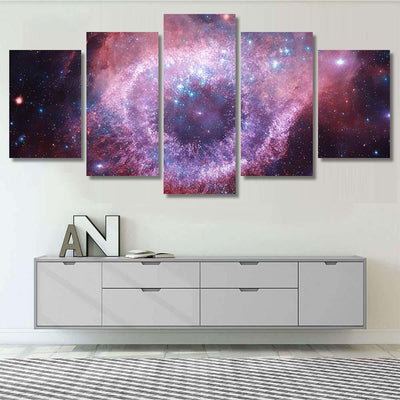 Nebulae Stars Outer Space Glowing Mysterious 2 Galaxy Sky and Space Multi Piece Panel Canvas Home Decor Housewarming Gift Ideas Poster Canvas Gallery Prints