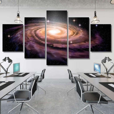 Spiral Galaxy Deep Spcae 3D Illustration 2 Galaxy Sky and Space Multi Piece Panel Canvas Home Decor Housewarming Gift Ideas Poster Canvas Gallery Prints