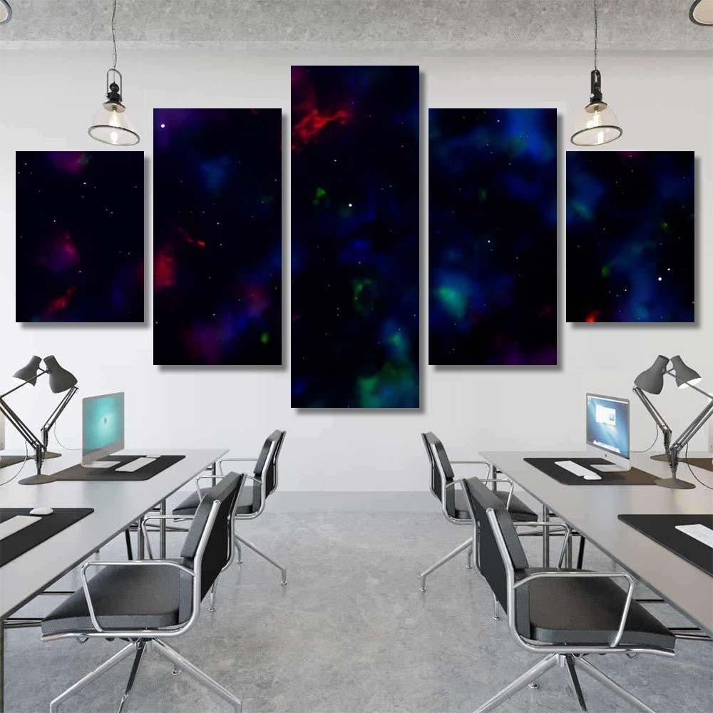 Space Background Fantastic Outer View Realistic 8 1 Galaxy Sky and Space Multi Piece Panel Canvas Home Decor Housewarming Gift Ideas Poster Canvas Gallery Prints