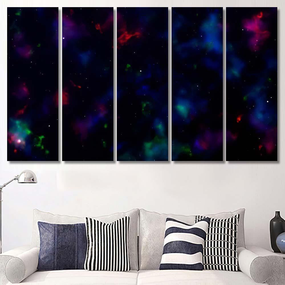 Space Background Fantastic Outer View Realistic 8 1 Galaxy Sky and Space Multi Piece Panel Canvas Home Decor Housewarming Gift Ideas Poster Canvas Gallery Prints