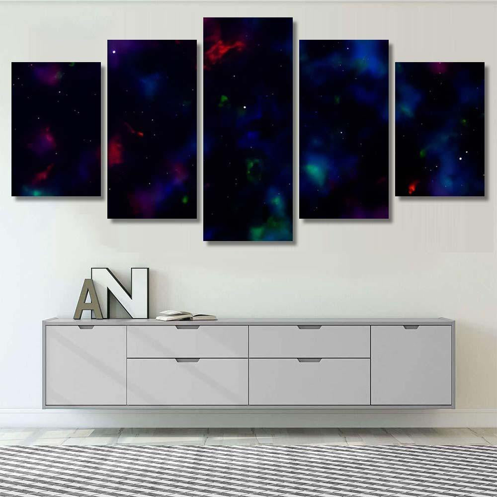 Space Background Fantastic Outer View Realistic 8 1 Galaxy Sky and Space Multi Piece Panel Canvas Home Decor Housewarming Gift Ideas Poster Canvas Gallery Prints