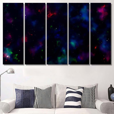 Space Background Fantastic Outer View Realistic 8 1 Galaxy Sky and Space Multi Piece Panel Canvas Home Decor Housewarming Gift Ideas Poster Canvas Gallery Prints