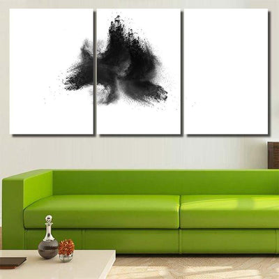 Particles Charcoal On White Backgroundfreeze Motion Galaxy Sky and Space Multi Piece Panel Canvas Home Decor Housewarming Gift Ideas Poster Canvas Gallery Prints