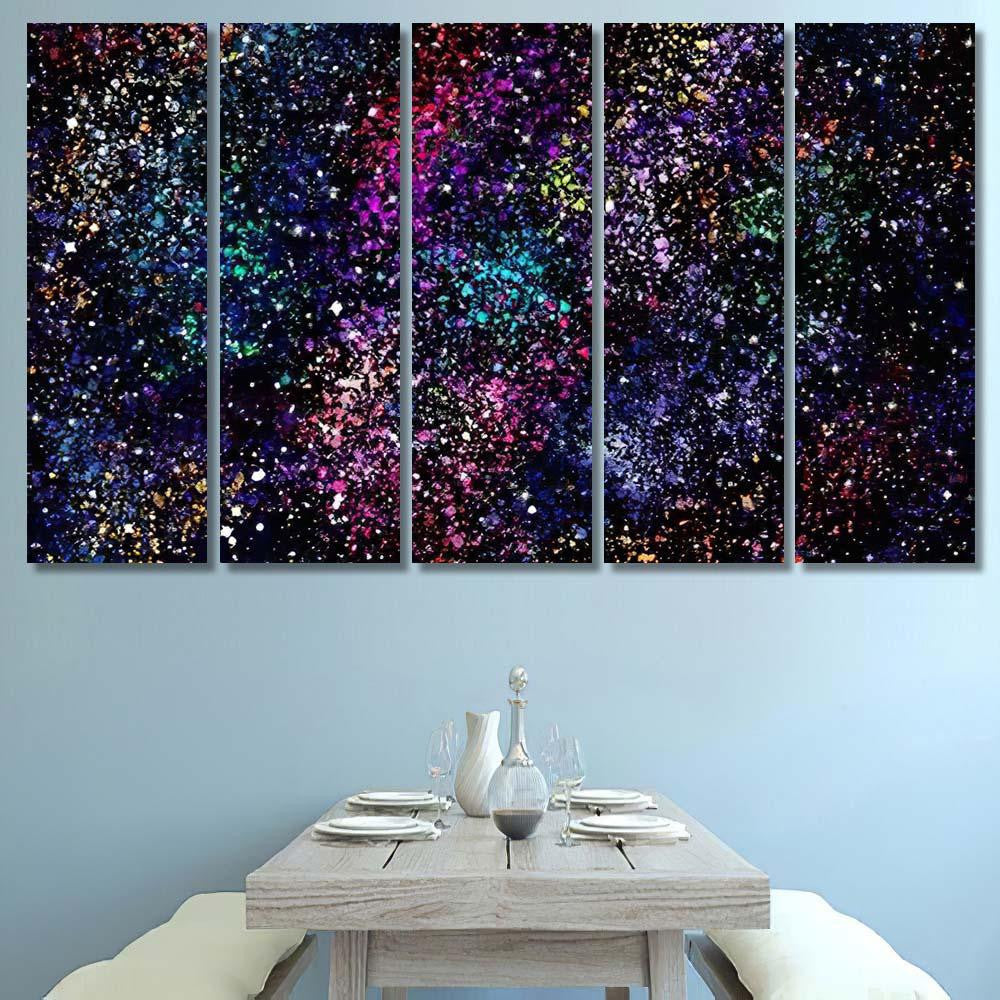 Star Field Galaxy Space Nebulae Abstract Galaxy Sky and Space Multi Piece Panel Canvas Home Decor Housewarming Gift Ideas Poster Canvas Gallery Prints