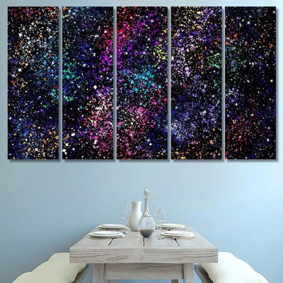 Star Field Galaxy Space Nebulae Abstract Galaxy Sky and Space Multi Piece Panel Canvas Home Decor Housewarming Gift Ideas Poster Canvas Gallery Prints