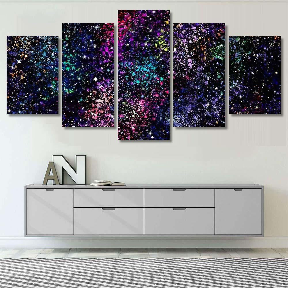Star Field Galaxy Space Nebulae Abstract Galaxy Sky and Space Multi Piece Panel Canvas Home Decor Housewarming Gift Ideas Poster Canvas Gallery Prints