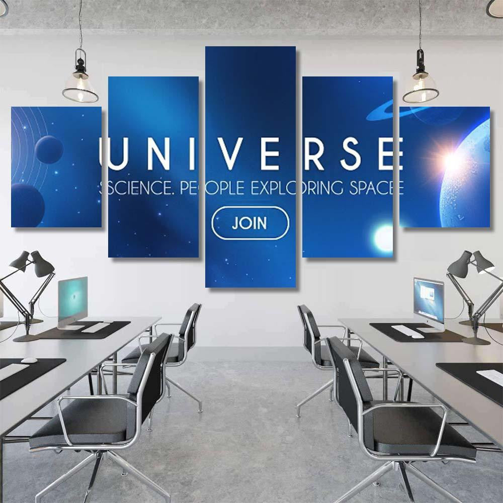 Planets Universe Star Nebula Galaxy Lights 1 Galaxy Sky and Space Multi Piece Panel Canvas Home Decor Housewarming Gift Ideas Poster Canvas Gallery Prints