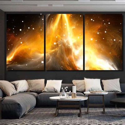 Space Background Nebula Stars 4 Galaxy Sky and Space Multi Piece Panel Canvas Home Decor Housewarming Gift Ideas Poster Canvas Gallery Prints