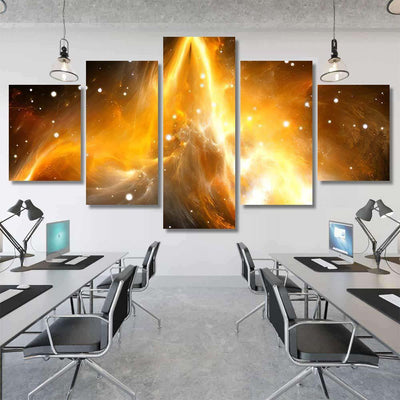 Space Background Nebula Stars 4 Galaxy Sky and Space Multi Piece Panel Canvas Home Decor Housewarming Gift Ideas Poster Canvas Gallery Prints