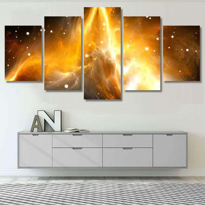 Space Background Nebula Stars 4 Galaxy Sky and Space Multi Piece Panel Canvas Home Decor Housewarming Gift Ideas Poster Canvas Gallery Prints