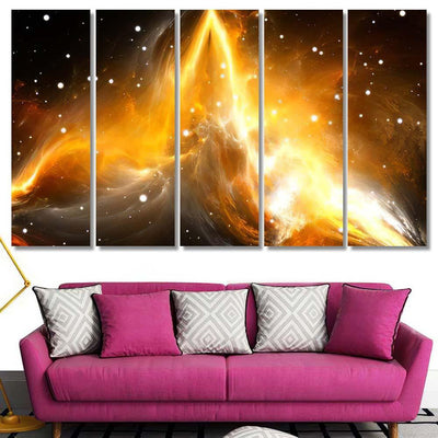 Space Background Nebula Stars 4 Galaxy Sky and Space Multi Piece Panel Canvas Home Decor Housewarming Gift Ideas Poster Canvas Gallery Prints