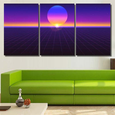 Sci Fi Futuristic Abstract Background Violet Galaxy Sky and Space Multi Piece Panel Canvas Home Decor Housewarming Gift Ideas Poster Canvas Gallery Prints