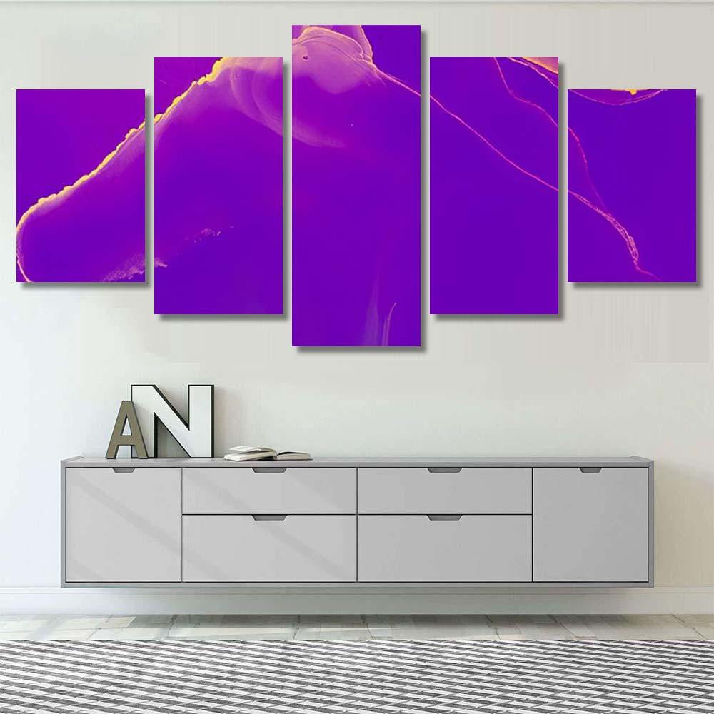 Marble Watercolor Web Concept Yellow Optical Galaxy Sky and Space Multi Piece Panel Canvas Home Decor Housewarming Gift Ideas Poster Canvas Gallery Prints