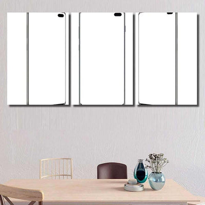Set Modern Frameless Mobile Phones Mockups Galaxy Sky and Space Multi Piece Panel Canvas Home Decor Housewarming Gift Ideas Poster Canvas Gallery Prints