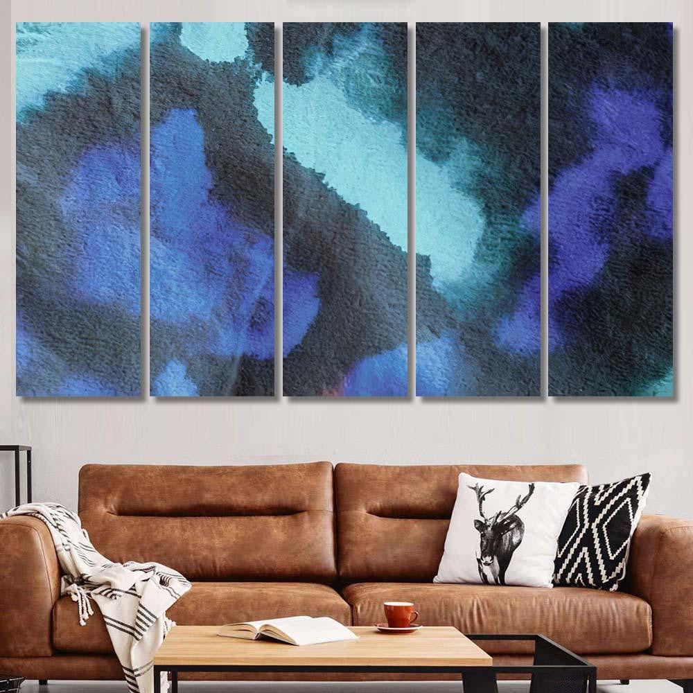 Seafoam Extraterrestrial Hand Drawn Background Grey Galaxy Sky and Space Multi Piece Panel Canvas Home Decor Housewarming Gift Ideas Poster Canvas Gallery Prints