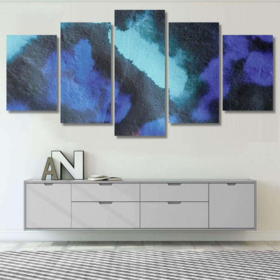 Seafoam Extraterrestrial Hand Drawn Background Grey Galaxy Sky and Space Multi Piece Panel Canvas Home Decor Housewarming Gift Ideas Poster Canvas Gallery Prints
