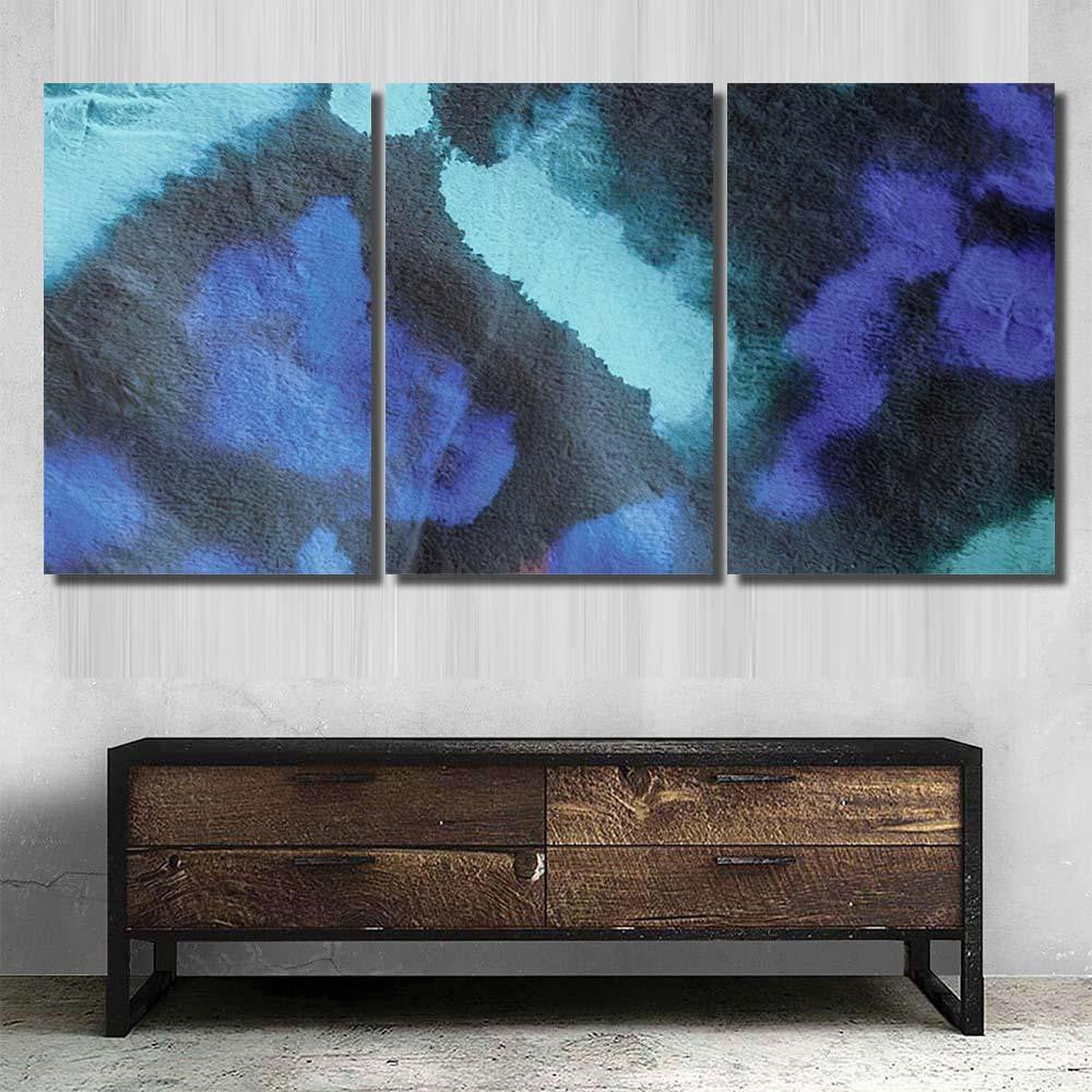 Seafoam Extraterrestrial Hand Drawn Background Grey Galaxy Sky and Space Multi Piece Panel Canvas Home Decor Housewarming Gift Ideas Poster Canvas Gallery Prints