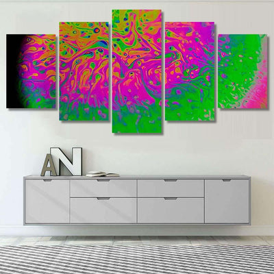 Psychedelic Abstract Planet Soap Bubble Light 36 Galaxy Sky and Space Multi Piece Panel Canvas Home Decor Housewarming Gift Ideas Poster Canvas Gallery Prints