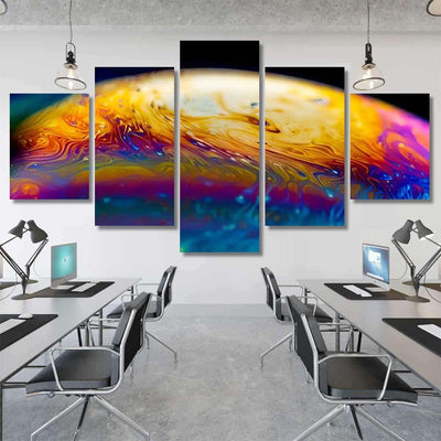 Psychedelic Abstract Planet Soap Bubble Light 4 Galaxy Sky and Space Multi Piece Panel Canvas Home Decor Housewarming Gift Ideas Poster Canvas Gallery Prints