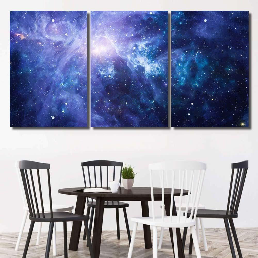 Stars Planet Galaxy Free Space Elements 14 Galaxy Sky and Space Multi Piece Panel Canvas Home Decor Housewarming Gift Ideas Poster Canvas Gallery Prints