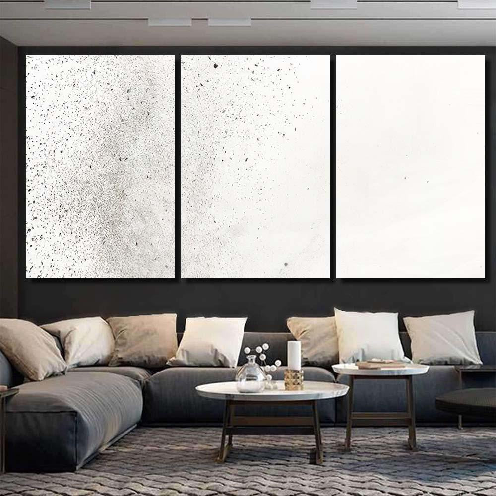 Powder Explosion On White Background Colored Galaxy Sky and Space Multi Piece Panel Canvas Home Decor Housewarming Gift Ideas Poster Canvas Gallery Prints