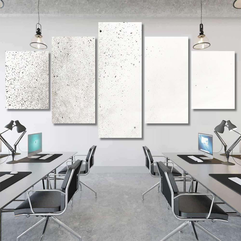 Powder Explosion On White Background Colored Galaxy Sky and Space Multi Piece Panel Canvas Home Decor Housewarming Gift Ideas Poster Canvas Gallery Prints