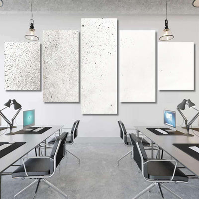 Powder Explosion On White Background Colored Galaxy Sky and Space Multi Piece Panel Canvas Home Decor Housewarming Gift Ideas Poster Canvas Gallery Prints