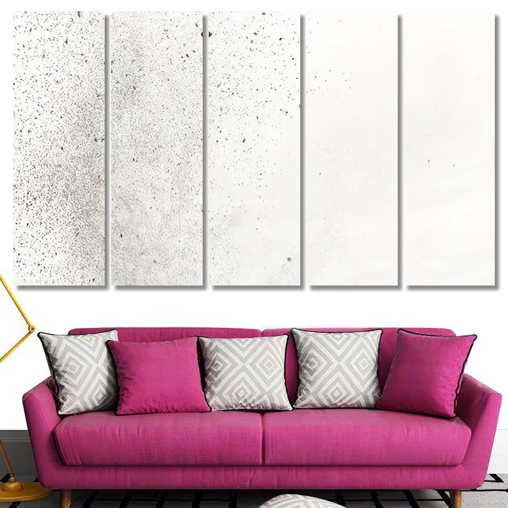 Powder Explosion On White Background Colored Galaxy Sky and Space Multi Piece Panel Canvas Home Decor Housewarming Gift Ideas Poster Canvas Gallery Prints